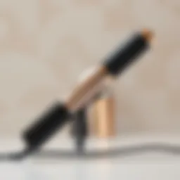 Elegant design of a modern battery powered hair curler