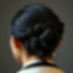 Elegant black hair ties designed for thick hair