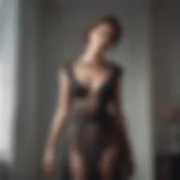 Elegant selection of sheer dresses showcased
