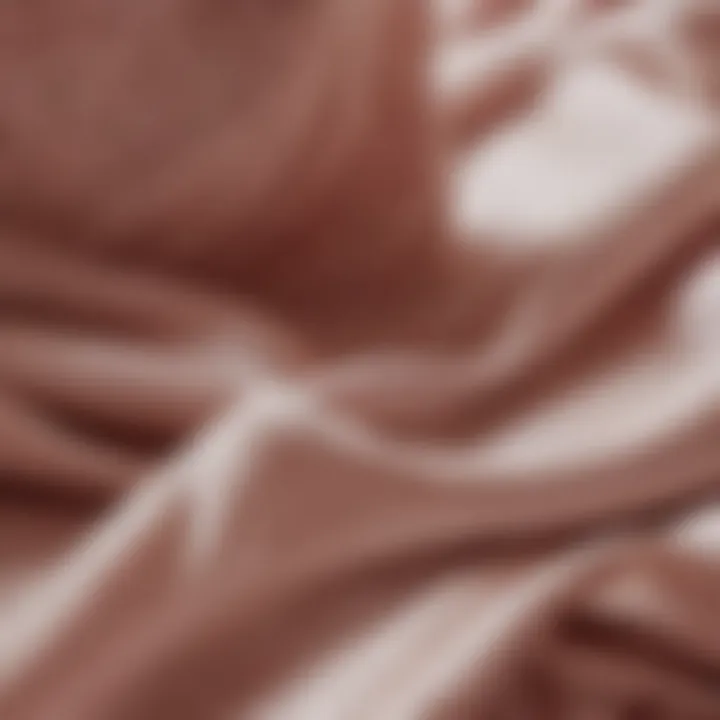 Close-up of fabric types for comfort and style