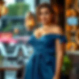 Elegant plus size cocktail dress perfect for bachelorette parties.