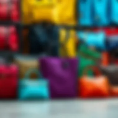 Diversity in Net Zero Bag Designs A vibrant display of various net zero bags highlighting different designs and colors.