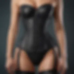 Detailed view of a full body waist trainer showcasing its design features.