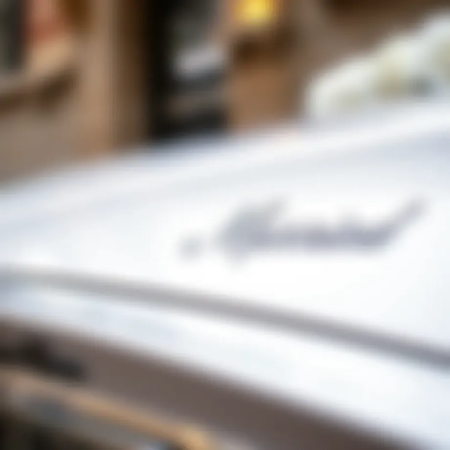 Elegant just married decal on a wedding car