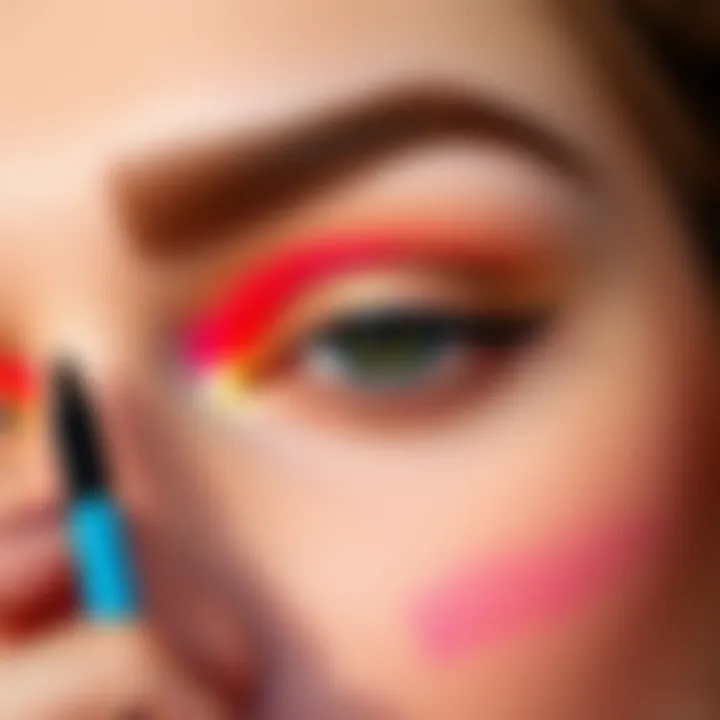 Illustration of color theory principles applied to brow and lash tinting