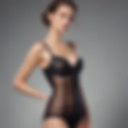 Elegant no show shapewear showcased on a soft background