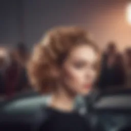 Auto hair curler showcasing its sleek design