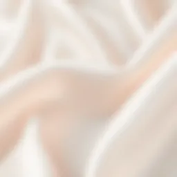 Close-up of satin twill weave showcasing its smooth texture