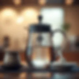 Elegant design showcasing a plastic tea pitcher with intricate details