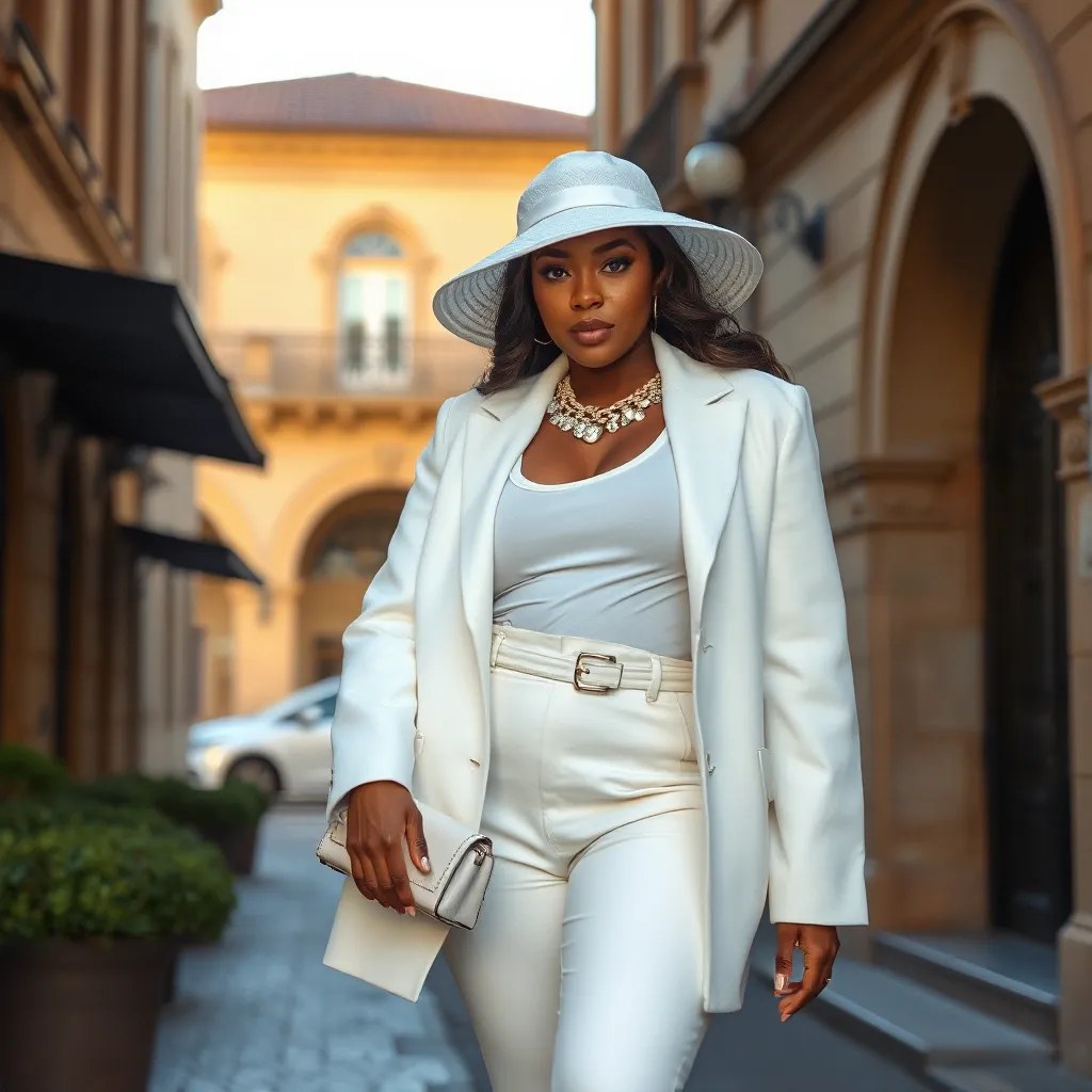 Crafting the Perfect Plus Size All White Outfit